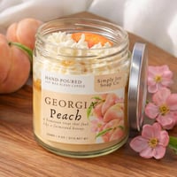 Image 1 of Georgia Peach Soy Blend Candle 9oz