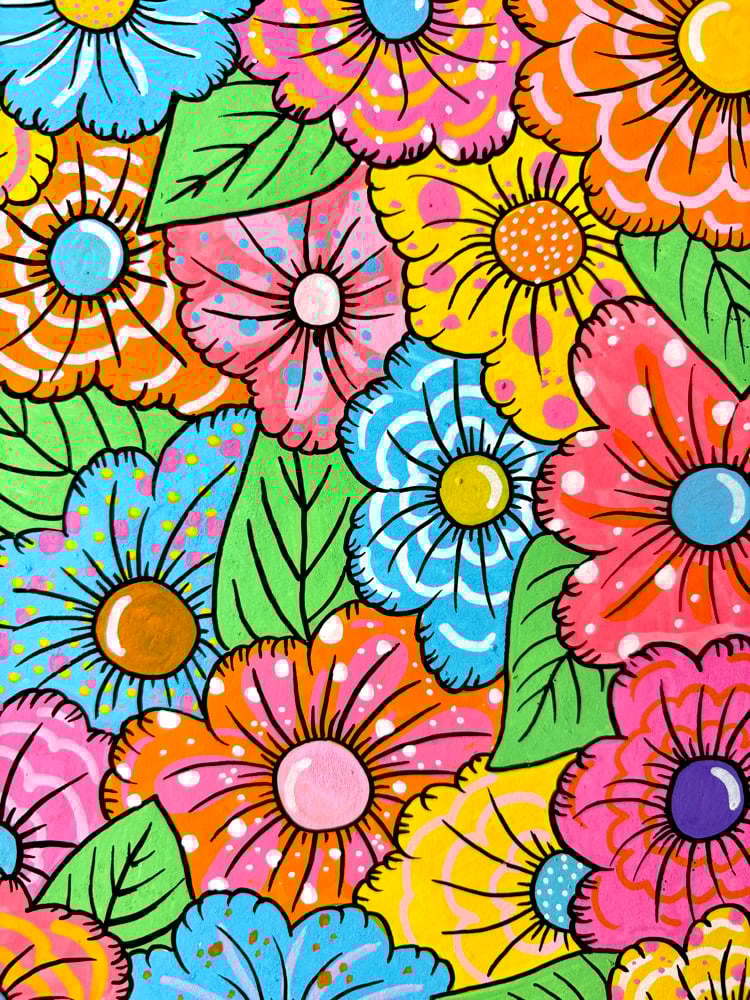 Image of Flower Power on paper