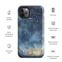 Image 6 of Celestial Constellation Night Sky Stars and Clouds Painting Tough Case for iPhone®