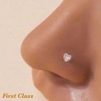 Image 1 of Heart Stud Nose Rings