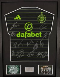 Signed Framed Celtic  2025/26 Squad Shirt