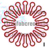 Image 1 of Flower Centers Metal Diecut