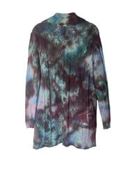 Image 6 of M Sweater Cardigan w/ Pockets in Dark Watercolor Snow Dye