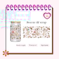 Miss Bunny UV DTF Cup wrap