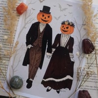 Image 1 of Pumpkin Couple Print