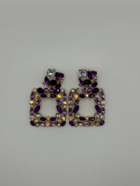 Image 2 of Mini Crystal earrings ( Deep edition) 