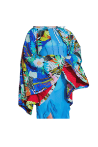 Image 1 of tropical bell sleeves top