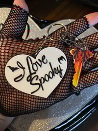 Image 1 of I Love Spooky PVC Keychain