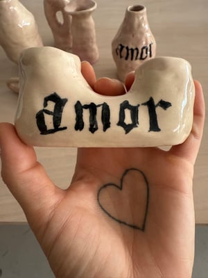 Portavelas amor