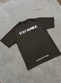 Image 3 of BLACK STAY HUMBLE EMBROIDERED TEE
