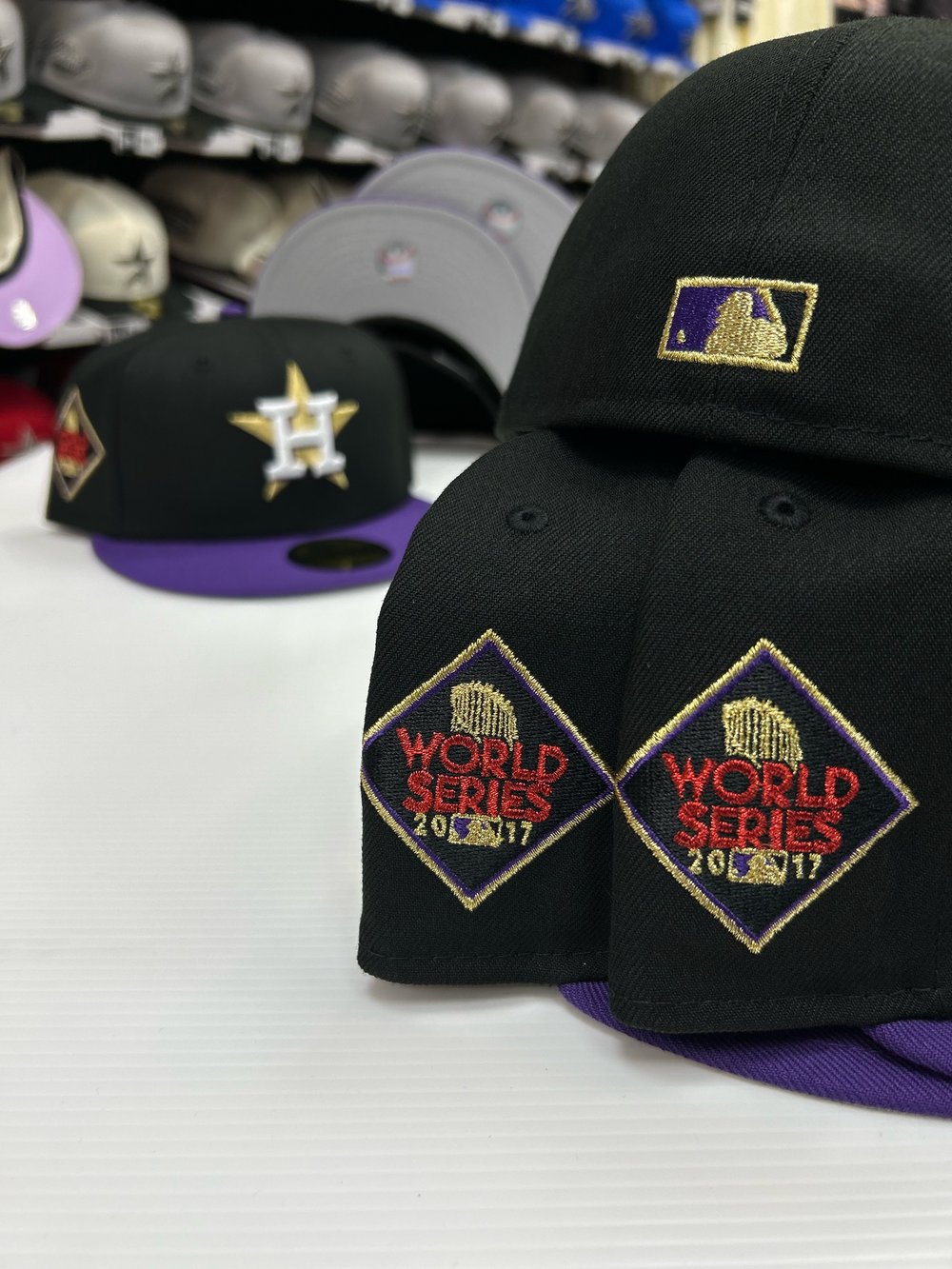 New Era 59Fifty Black/ True Purple/ Gold WS17