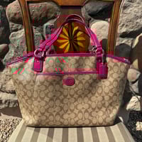 Image 1 of Coach Peyton Signature Pocket Tote