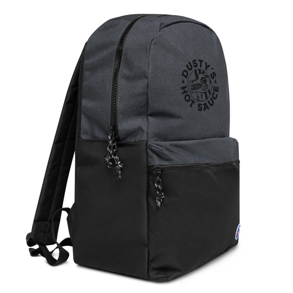 DUSTYS Hot Sauce Embroidered Champion Backpack