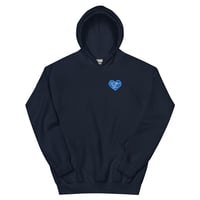 Image 3 of HOT GIRLS HAVE HEART HOODIE - BLUE