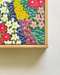 Image 4 of Joyful Blooms -  Hand painted Floral Art - 10x10"; Framed