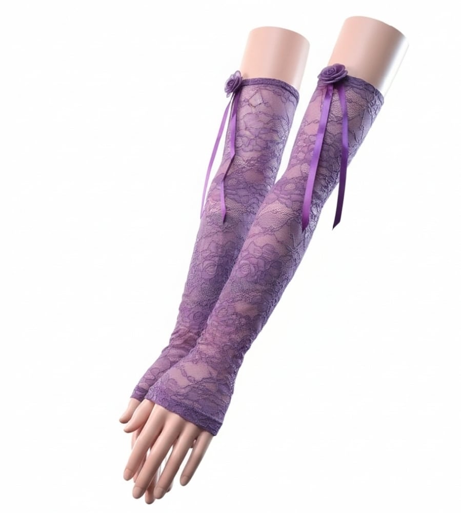 Image of Poison Petal Lace Gloves