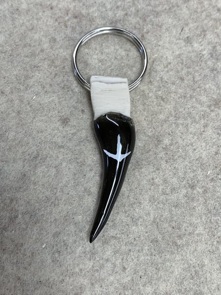 Image of Turkey Track Replica Spur Keychain