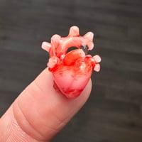 Image 1 of MINIATURE "LAYERS OF LOVE" ANATOMICAL HEART PENDANT 4