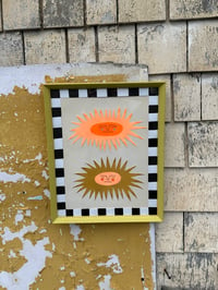 Image 2 of Feeling the sun framed paper painting/collage 