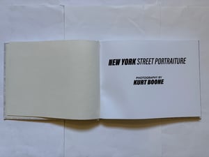 Image of New York Street Portraiture Hardcover with Kurt Boone Books Patch