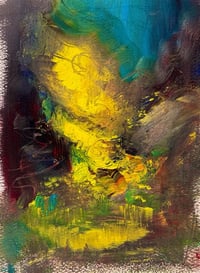 Image 1 of “I Feel So Hopeless” oil painting on paper 9 x 12 inches 