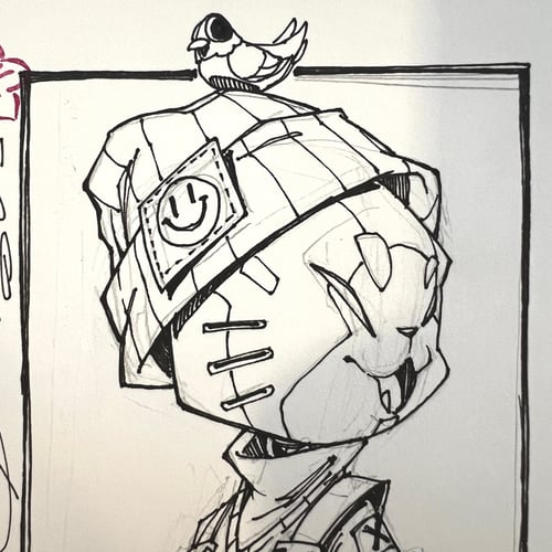 Image of MECHASOUL CYBER CAT DRAWING