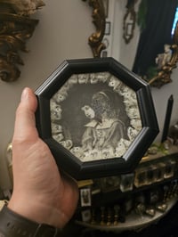Image 2 of ‘Victorian faceless girl’ taxidermy spider" 1800s Page With Preserved Web - G 
