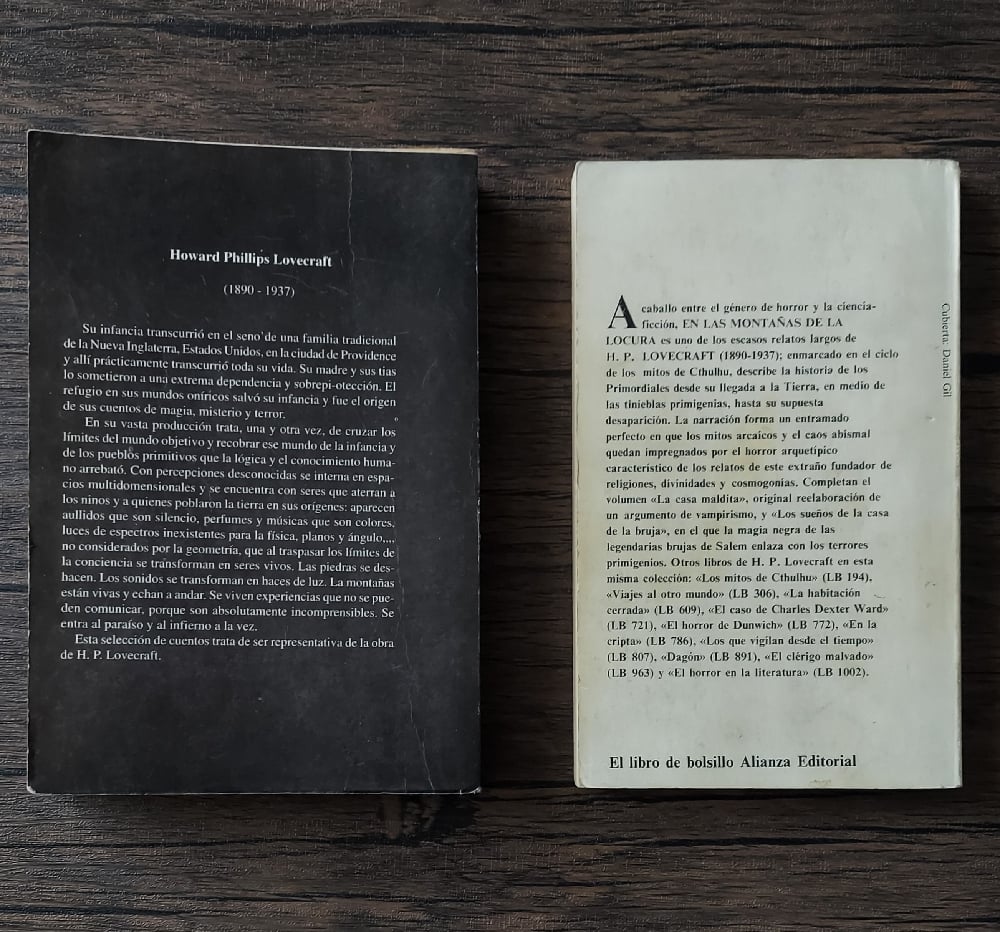 H.P. Lovecraft stories (Spanish Language)