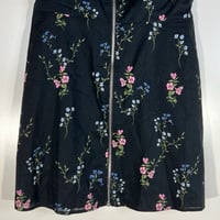 Image 6 of FOR LOVE AND LEMONS black floral mini dress