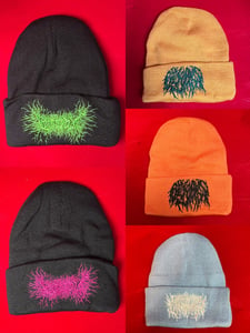 Image of Officially Licensed Gorepot Green/Hot Pink-Fatuous Rump/Gold Green/Orange Black Logo Beanies!!