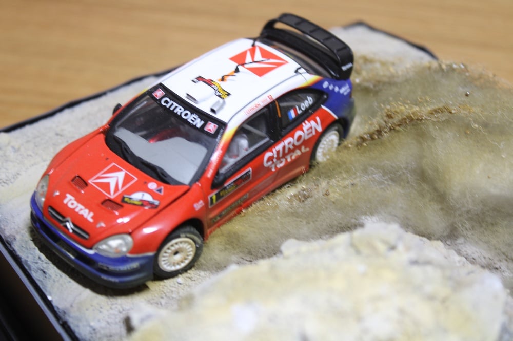 Image of Rally Diorama 1/43 scale Loeb Cyprus Citroen Xsara Art Piece WRC