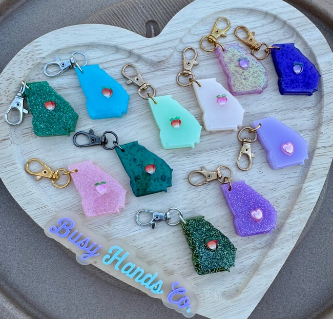 Simple Georgia Keychains