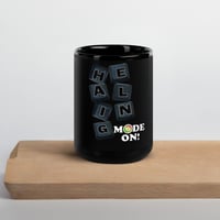 Image 2 of Home HEALING MODE Black Glossy Mug