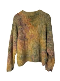 Image 5 of ♻️ UPCYCLED M Chunky Knit Sweater in Subtle Overdyed Ice Dye