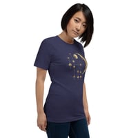 Image 24 of Gold Planetary Celestial Inspired Unisex t-shirt