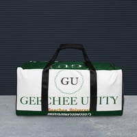 Image 4 of Geechee Unity Duffle Bag(Green/White)