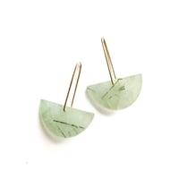 Image 1 of Rutilated Prehnite Earrings