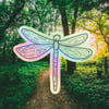 Holo Dragonfly Sticker