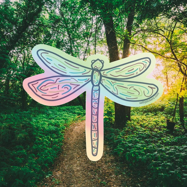 Image of Holo Dragonfly Sticker