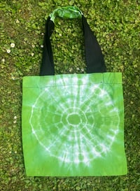 Image 3 of Green Adire Tote Bag 2 : Decision Sacred Art Gallery