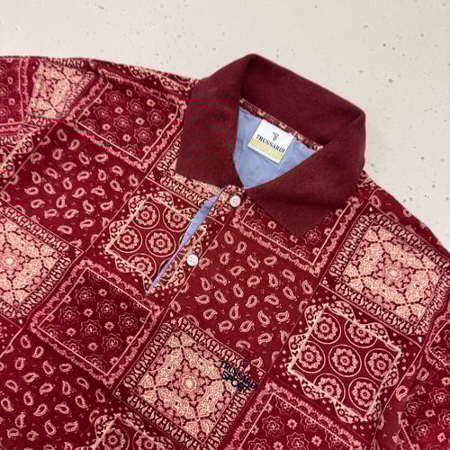 Image of 1990s Trussardi Sport Polo Shirt, Size Large
