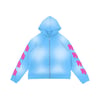 RTTO "Wavy" 4 Logo Zip Up in Powder Blue 