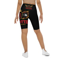 Image 2 of Black and Red Biker Shorts