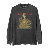 Image 7 of Sepultura Arise Destruction Metal Band Premium T-Shirt – Washed Cotton Unisex Tee