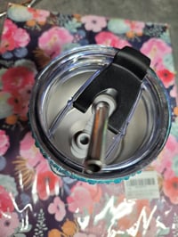 Image 2 of 12oz Teal Rhinestone Coffee Mug