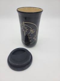 Image 3 of Black Moon Face Travel Mug 