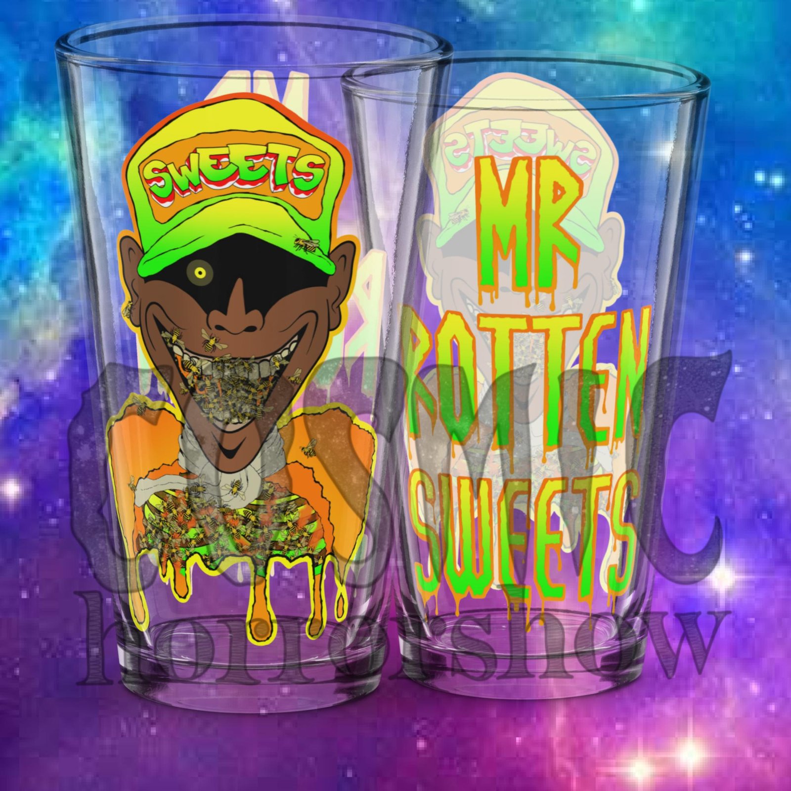 Mr Rotten Sweets Pint Glass | Cosmic Horrorshow