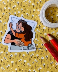 Image 2 of Plastic Wrap Kiss Clear Sticker