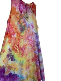 Image 6 of XXL Jersey Knit Pocket Tank Dress in Bright Blooms Ice Dye