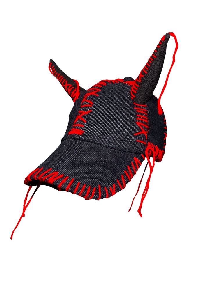 Image of THE END IS NEAR 2024 HORNS WINTER HAT 